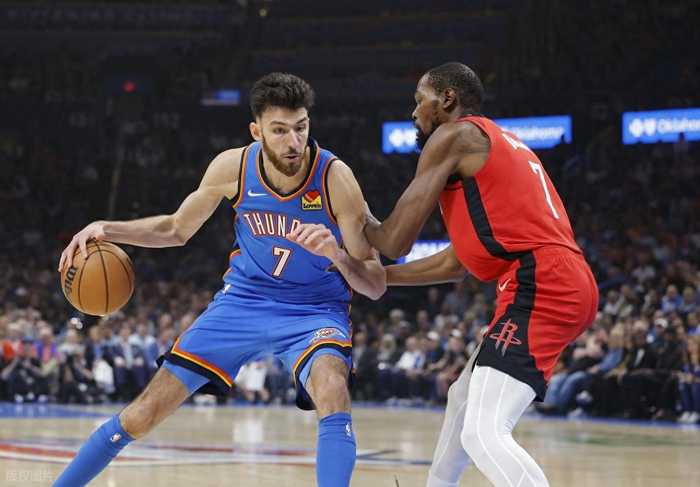 火箭20分输雷霆，创赛季最低纪录，亚历山大刷近63年NBA第一纪录